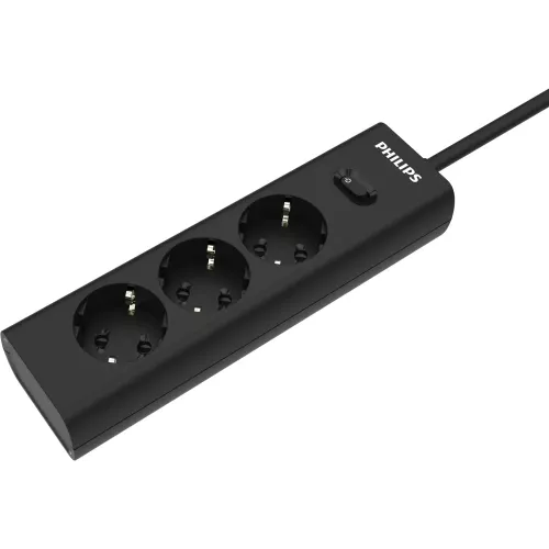 Сетевой фильтр Philips CHP2135BB/51 3м (3 розетки) черный (коробка)