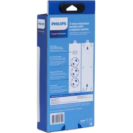 Сетевой фильтр Philips CHP2135BB/51 3м (3 розетки) черный (коробка)