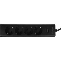 Сетевой фильтр Philips CHP2145BC/51 5м (4 розетки) черный (коробка)