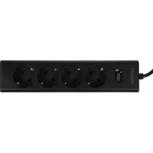 Сетевой фильтр Philips CHP2145BC/51 5м (4 розетки) черный (коробка)