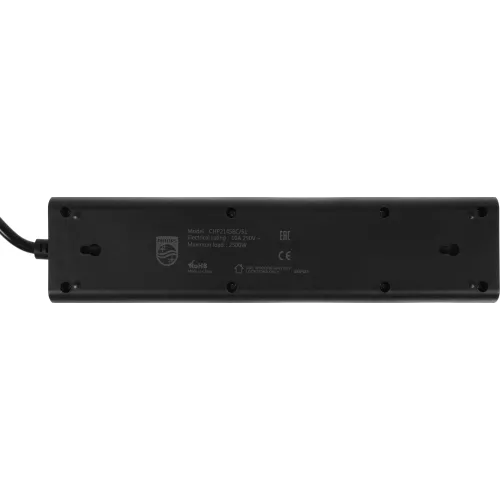 Сетевой фильтр Philips CHP2145BC/51 5м (4 розетки) черный (коробка)
