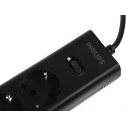 Сетевой фильтр Philips CHP2145BC/51 5м (4 розетки) черный (коробка)