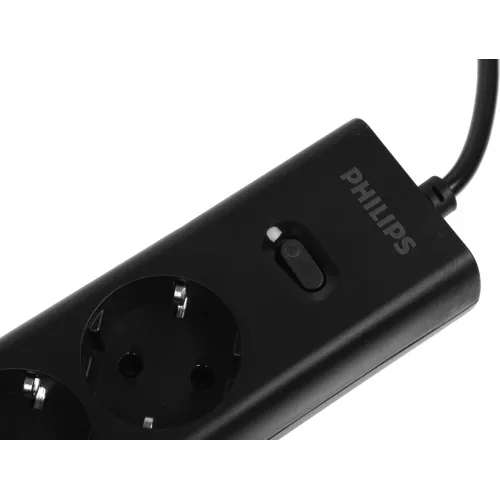 Сетевой фильтр Philips CHP2145BC/51 5м (4 розетки) черный (коробка)