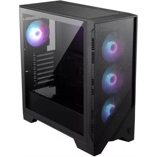 Корпус MSI MAG Forge 321R Airflow черный без БП ATX 2xUSB3.0 audio bott PSU