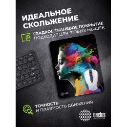 Коврик для мыши Cactus Color paint 300x250x3мм (CS-MPC-D08M)