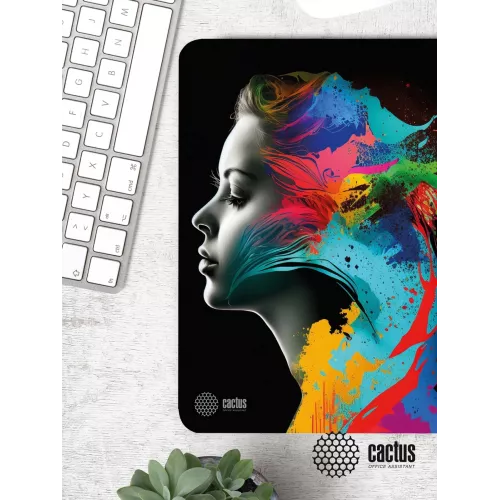 Коврик для мыши Cactus Color paint 300x250x3мм (CS-MPC-D08M)