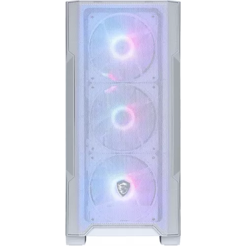 Корпус MSI MAG Forge M100R белый без БП mATX 2x120mm 2xUSB2.0 1xUSB3.0 audio bott PSU