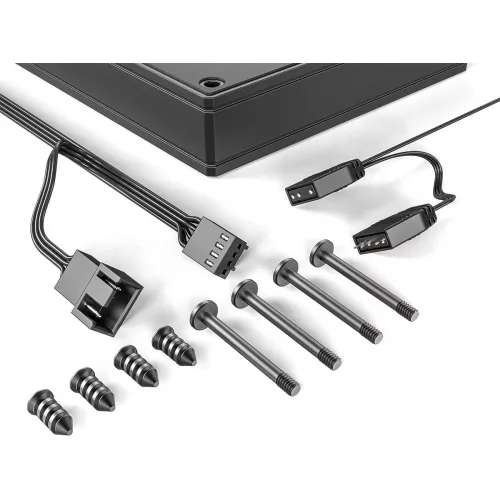 Вентилятор для корпуса ID-Cooling AS-120-К ARGB 120х120x25 черный 4-pin 27.2дБ (AS-120-ARGB-K) Ret