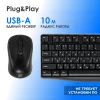 Клавиатура + мышь Оклик S260W клав:черный мышь:черный USB беспроводная Multimedia (2066170)