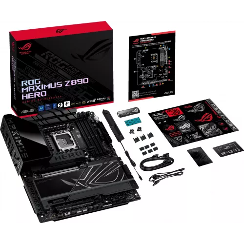 Материнская плата Asus ROG MAXIMUS Z890 HERO Soc-1851 Intel Z890 4xDDR5 ATX AC`97 8ch(7.1) 5Gigabit + 2.5Gigabit Ethernet RAID+HDMI