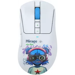 Мышь A4Tech Bloody R73 Pro белый/рисунок оптическая 26000dpi беспров. USB/USB-C 7but (R73 PRO NYX MIRAGE)