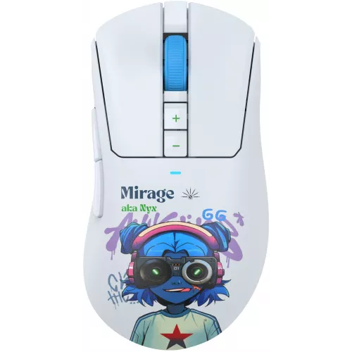 Мышь A4Tech Bloody R73 Pro белый/рисунок оптическая 26000dpi беспров. USB/USB-C 7but (R73 PRO NYX MIRAGE)