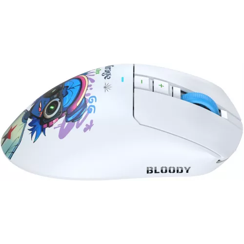 Мышь A4Tech Bloody R73 Pro белый/рисунок оптическая 26000dpi беспров. USB/USB-C 7but (R73 PRO NYX MIRAGE)
