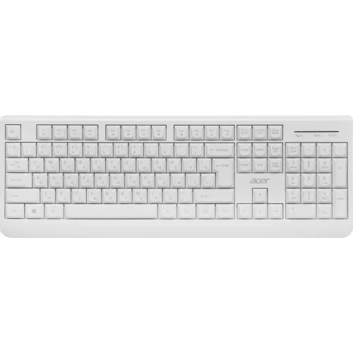 Клавиатура + мышь Acer OCC401 клав:белый мышь:белый USB беспроводная Multimedia (ZL.ACCCC.017)