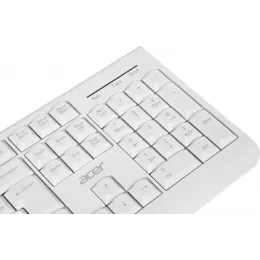 Клавиатура + мышь Acer OCC401 клав:белый мышь:белый USB беспроводная Multimedia (ZL.ACCCC.017)