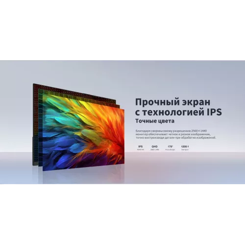 Монитор Dahua 31.5" DHI-LM32-C301B черный IPS LED 5ms 16:9 HDMI матовая 1200:1 300cd 178гр/178гр 2560x1440 75Hz DP 2K 6.65кг