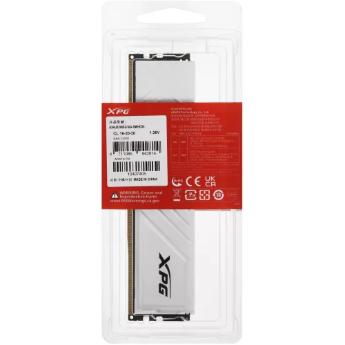 Память DDR4 8GB 3200MHz A-Data AX4U32008G16A-SWHD35 XPG Gammix D35 RTL Gaming PC4-25600 CL16 DIMM 288-pin 1.35В dual rank с радиатором Ret