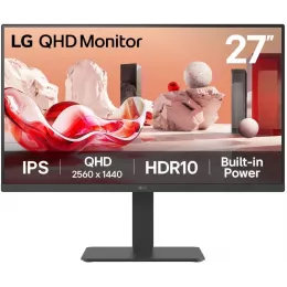 Монитор LG 27" 27BA45QB-B черный IPS LED 16:9 HDMI M/M матовая HAS Piv 1000:1 350cd 178гр/178гр 2560x1440 75Hz DP 2K 8.1кг