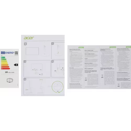 Монитор Acer 23.8" SH242YG0bmiphx черный IPS LED 1ms 16:9 HDMI M/M матовая HAS Piv 250cd 178гр/178гр 1920x1080 120Hz FreeSync DP FHD