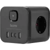Сетевой разветвитель Buro BU-PW3UC-B (3 розетки) черный (коробка)