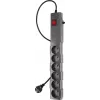Сетевой фильтр Buro 600SPro-16-1.8-USB-G 1.8м (6 розеток) графитовый (коробка)