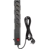 Сетевой фильтр Buro 600SPro-16-1.8-USB-G 1.8м (6 розеток) графитовый (коробка)