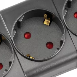 Сетевой фильтр Buro 600SPro-16-1.8-USB-G 1.8м (6 розеток) графитовый (коробка)