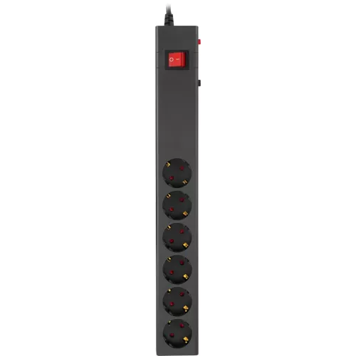 Сетевой фильтр Buro 600SE-16-3-B 3м (6 розеток) черный (коробка)