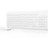 Клавиатура + мышь Lenovo 510 клав:белый мышь:белый USB беспроводная BT (GX31F38001)