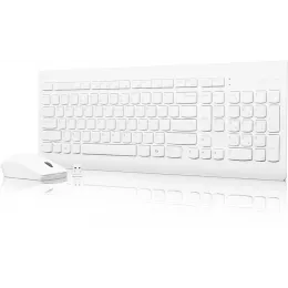 Клавиатура + мышь Lenovo 510 клав:белый мышь:белый USB беспроводная BT (GX31F38001)