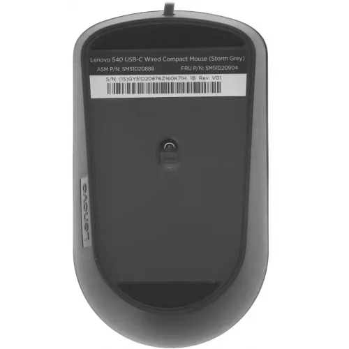 Мышь Lenovo 540 темно-серый оптическая 2400dpi USB 3but (GY51D20876)