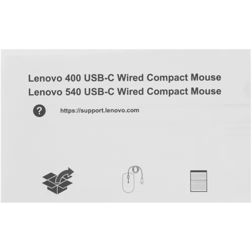 Мышь Lenovo 540 темно-серый оптическая 2400dpi USB 3but (GY51D20876)