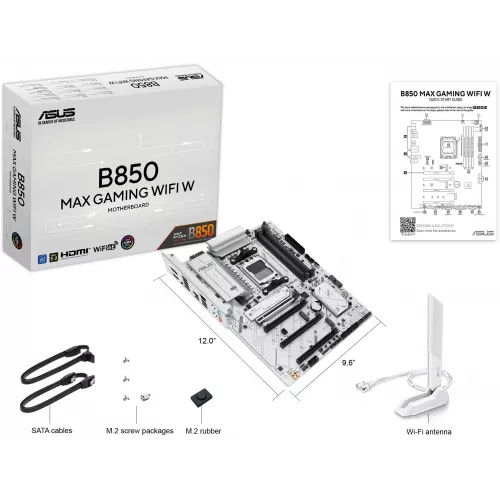 Материнская плата Asus B850 MAX GAMING WIFI W Socket AM5 AMD B850 4xDDR5 ATX AC`97 8ch(7.1) 2.5Gg RAID+HDMI+DP