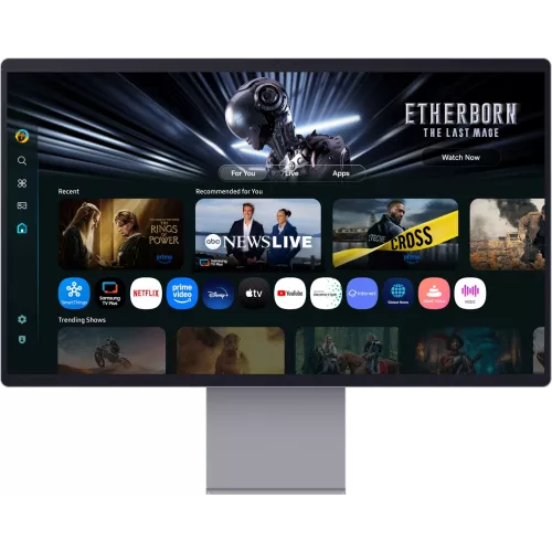 Монитор Samsung 32" Smart Monitor M9 LS32FM902SIXCI графитовый серый OLED LED 16:9 HDMI M/M Cam матовая HAS 250cd 178гр/178гр 3840x2160 165Hz FreeSync Premium Pro DP 4K USB 8.4кг