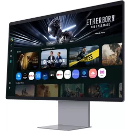 Монитор Samsung 32" Smart Monitor M9 LS32FM902SIXCI графитовый серый OLED LED 16:9 HDMI M/M Cam матовая HAS 250cd 178гр/178гр 3840x2160 165Hz FreeSync Premium Pro DP 4K USB 8.4кг