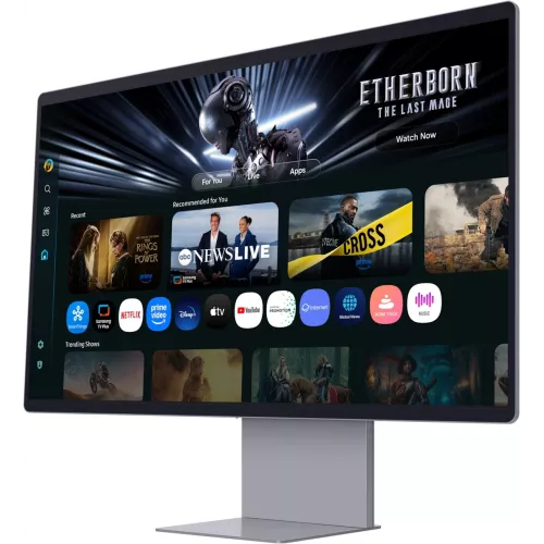Монитор Samsung 32" Smart Monitor M9 LS32FM902SIXCI графитовый серый OLED LED 16:9 HDMI M/M Cam матовая HAS 250cd 178гр/178гр 3840x2160 165Hz FreeSync Premium Pro DP 4K USB 8.4кг