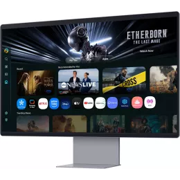 Монитор Samsung 32" Smart Monitor M9 LS32FM902SIXCI графитовый серый OLED LED 16:9 HDMI M/M Cam матовая HAS 250cd 178гр/178гр 3840x2160 165Hz FreeSync Premium Pro DP 4K USB 8.4кг