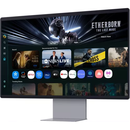 Монитор Samsung 32" Smart Monitor M9 LS32FM902SIXCI графитовый серый OLED LED 16:9 HDMI M/M Cam матовая HAS 250cd 178гр/178гр 3840x2160 165Hz FreeSync Premium Pro DP 4K USB 8.4кг