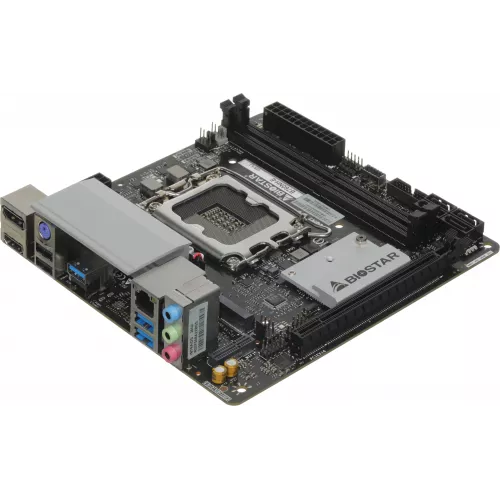 Материнская плата Biostar B760NH-E Soc-1700 Intel B760 2xDDR5 mini-ITX AC`97 8ch(7.1) 2.5Gg RAID+HDMI+DP
