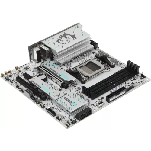 Материнская плата MSI B850M GAMING PLUS WIFI Socket AM5 AMD B850 4xDDR5 mATX AC`97 8ch(7.1) 5Gigabit RAID+HDMI+DP