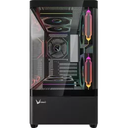 Корпус Formula Crystal U1M Cosmic черный без БП mATX 4x120mm 2x140mm 1xUSB2.0 1xUSB3.0 audio bott PSU