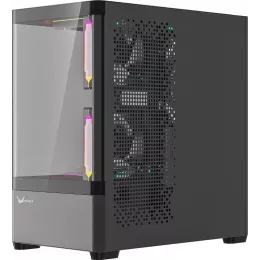 Корпус Formula Crystal U1M Cosmic черный без БП mATX 4x120mm 2x140mm 1xUSB2.0 1xUSB3.0 audio bott PSU