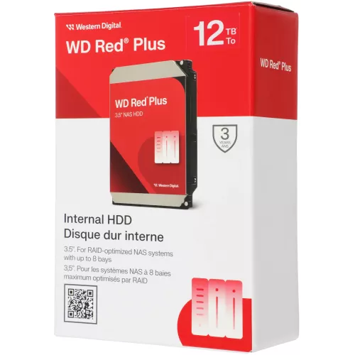 Жесткий диск WD SATA-III 12TB WD120EFGX NAS Red Plus (7200rpm) 512Mb 3.5"