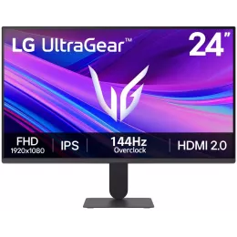 Монитор LG 23.8" UltraGear 24G411A-B черный IPS LED 16:9 HDMI матовая 1500:1 250cd 178гр/178гр 1920x1080 144Hz G-Sync FreeSync DP FHD 3.3кг