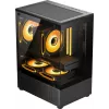 Корпус Accord ACC-UE2B TG OFFICE PRO черный без БП mATX 1xUSB3.0 audio bott PSU