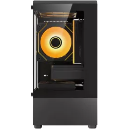 Корпус Accord ACC-UE2B TG OFFICE PRO черный без БП mATX 1xUSB3.0 audio bott PSU