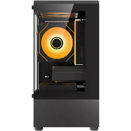 Корпус Accord ACC-UE2B TG OFFICE PRO черный без БП mATX 1xUSB3.0 audio bott PSU