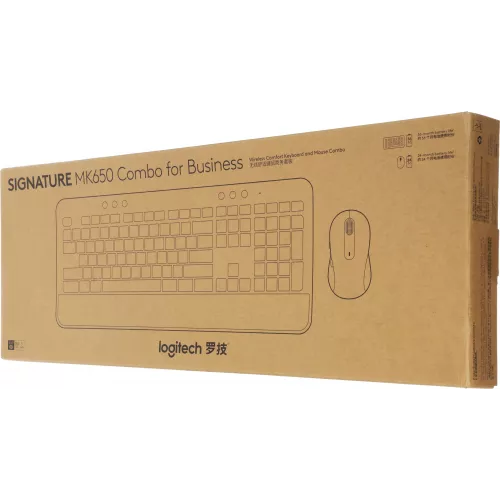 Клавиатура + мышь Logitech MK650 клав:графитовый мышь:черный/серый USB беспроводная Bluetooth/Радио (920-011013)