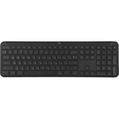 Клавиатура Logitech K950 черный USB беспроводная BT/Radio slim (920-012434)