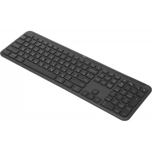 Клавиатура Logitech K950 черный USB беспроводная BT/Radio slim (920-012434)